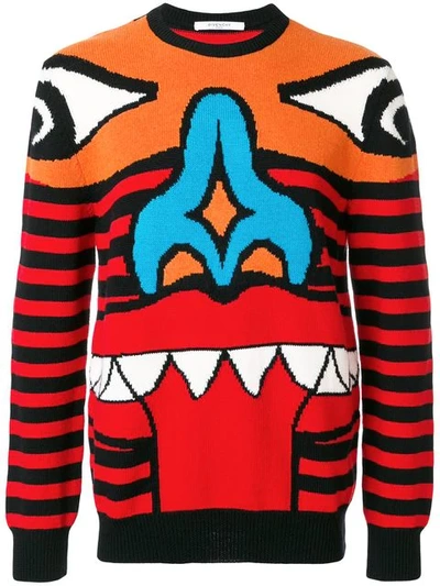 Givenchy Totem Patchwork Cotton Sweatshirt In Multicolor