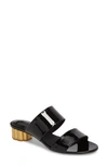 Nero Black Patent Leather/Gold