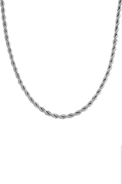 Stephen Oliver Silver Twist Chain Necklace