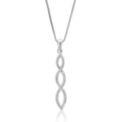 Vir Jewels 1/10 Cttw Lab Grown Diamond Pendant Necklace .925 Sterling Silver 1/5 Inch With 18 Inch Chain