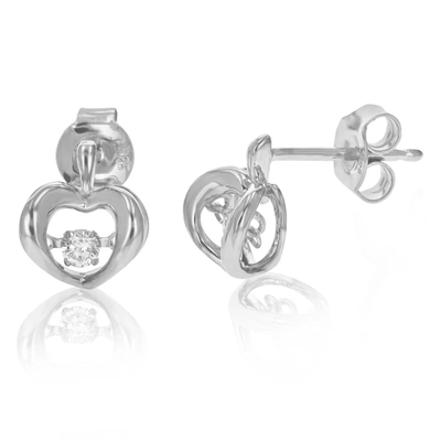 Vir Jewels 1/8 Cttw Round Lab Grown Diamond Dangle Earrings .925 Sterling Silver Prong Set 2/5 Inch