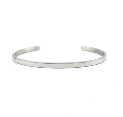 Stephen Oliver Silver Polished Cuff Bangle