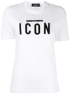 Dsquared2 Icon Embroidered T-shirt In White