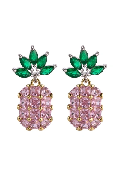 Eye Candy La Pink Pineapple Earrings