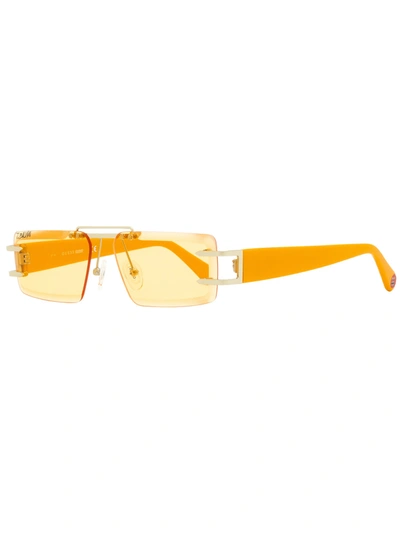 Guess Unisex J Balvin Sunglasses Gu8204 32e Orange 57mm In Yellow