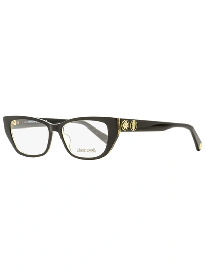 Roberto Cavalli Women's Cateye Eyeglasses Rc5108 005 Black/gold 52mm