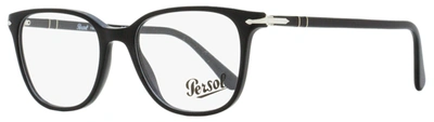 Persol Unisex Rectangular Eyeglasses Po3203v 95 Black 51mm