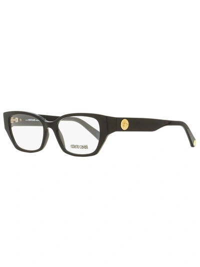 Roberto Cavalli Women's Rectangular Eyeglasses Rc5101 001 Black 52mm