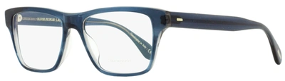 Oliver Peoples Men's Osten Eyeglasses Ov5416u 1662 Indigo Havana 54mm In Blue