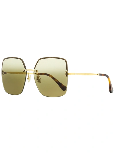 Jimmy Choo Women's Square Sunglasses Tavi/s 01qha Gold/havana 60mm |  ModeSens