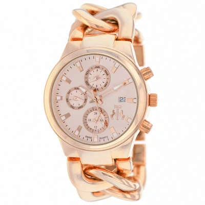 Jivago Women's Rose Gold Dial Watch In Beige