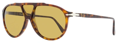 Persol Men's Pilot Sunglasses Po3217s 24/53 Havana 59mm In Yellow