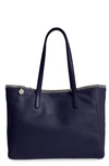 Stella Mccartney 'falabella - Shaggy Deer' Faux Leather Tote - Blue In Navy