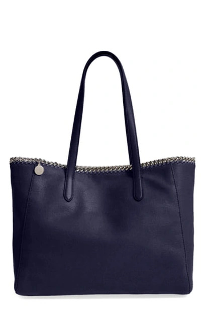 Stella Mccartney 'falabella - Shaggy Deer' Faux Leather Tote - Blue In Navy