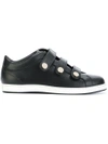 Jimmy Choo Ny Three-strap Sneakers - Black