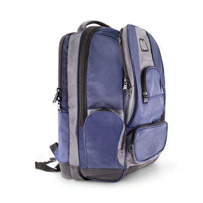 Ful Big Easy Water Resistant 17" Fūl Backpack Navy Grey In Blue