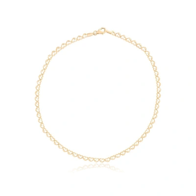 The Lovery Gold Heart Link Bracelet