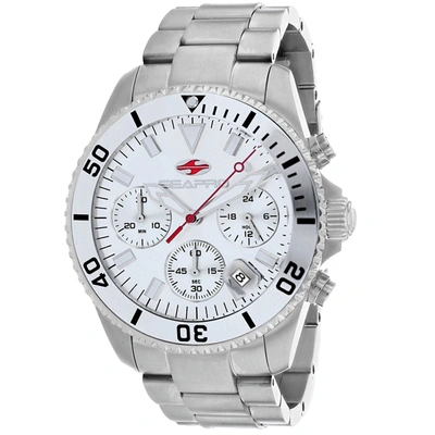 Seapro Men's Silver Dial Watch In White