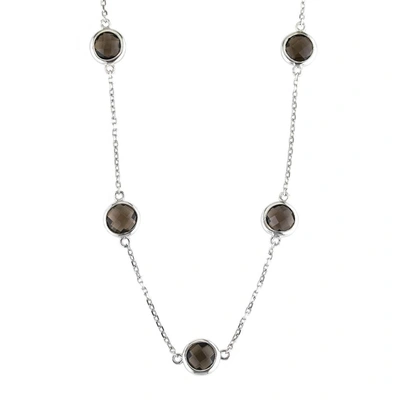 Monary 1 Carat Triple Row Diamond Hoop Earrings In Sterling Silver In Black