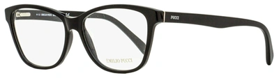 Emilio Pucci Women's Rectangular Eyeglasses Ep5024 001 Black 54mm