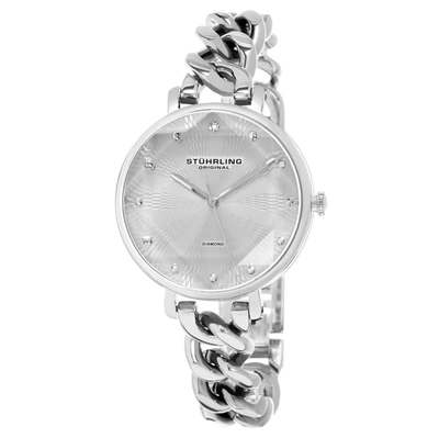 Stuhrling Original 3937 Quartz 38mm Fashion In Silver