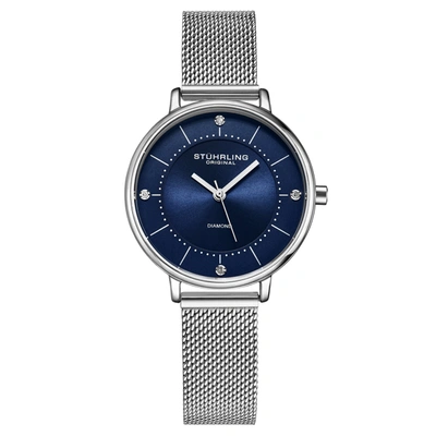 Stuhrling Original Almasi 3948 Quartz 34mm Classic In Silver