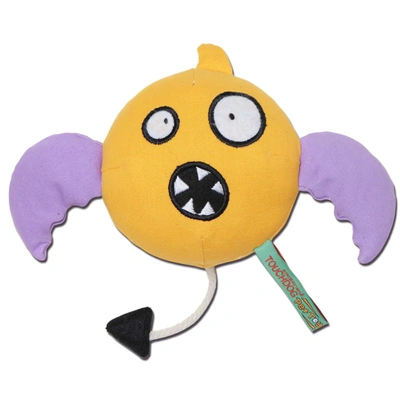 Touchdog Cartoon Flying Critter Monster Plush Dog Toy In Yellow