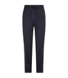 Hanro Night And Day Knit Slim Fit Lounge Pants In Black Iris