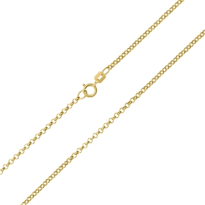 Monary 10k Yellow Gold 1.9mm Classic Rolo Chain With Spring Ring Clasp - 18 Inch In White