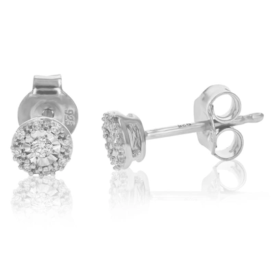 Vir Jewels 1/10 Cttw Lab Grown Diamond Stud Earrings .925 Sterling Silver Prong Set
