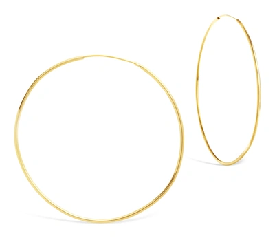 Sterling Forever 2.75" Infinity Hoops-gold