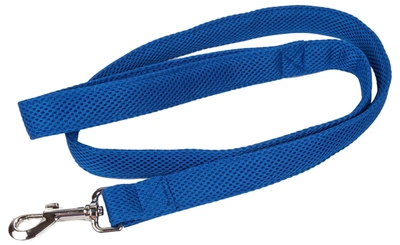 Pet Life 'aero Mesh' Breathable And Adjustable Dual Sided Thick Mesh Dog Leash In Blue