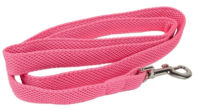 Pet Life 'aero Mesh' Breathable And Adjustable Dual Sided Thick Mesh Dog Leash In Pink