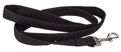Pet Life 'aero Mesh' Breathable And Adjustable Dual Sided Thick Mesh Dog Leash In Black
