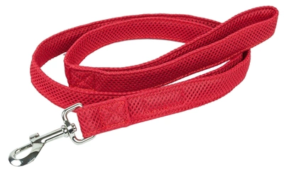 Pet Life 'aero Mesh' Breathable And Adjustable Dual Sided Thick Mesh Dog Leash In Red