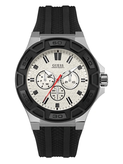 Guess Factory Black Multifunction Watch In Grey