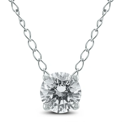 The Eternal Fit 14k 0.50 Ct. Tw. Necklace In Silver