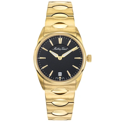 Mathey-tissot Women's Classic Black Dial Watch In Gold