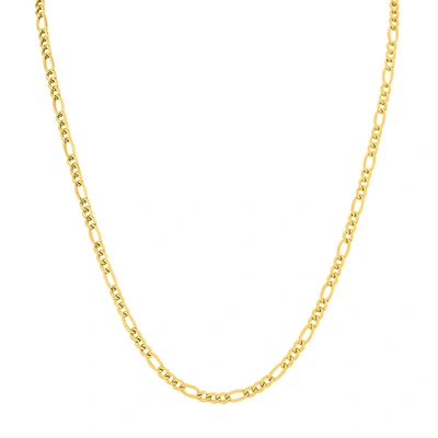 Monary 14k Yellow Gold Filled 3.5mm Figaro Chain With Lobster Clasp - 22 Inch In White