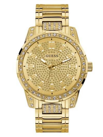 Guess Factory Gold-tone And Rhinestone Analog Watch