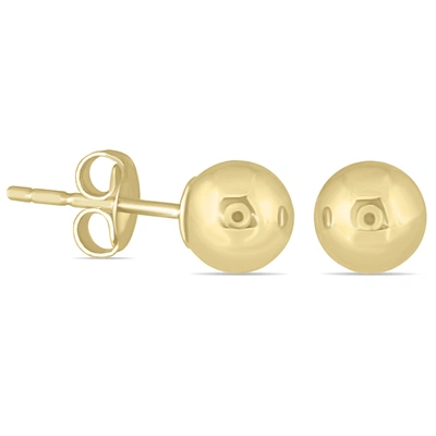 Monary 10k Yellow Gold 5mm Ball Stud Earrings