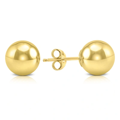 Monary 8mm 14k Yellow Gold Filled Round Ball Earrings