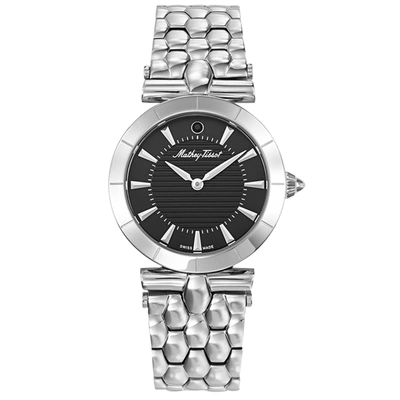 Mathey-tissot Women's Classic Black Dial Watch In Silver