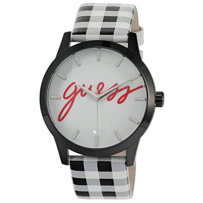 Guess Women's Classic White Dial Watch In Silver