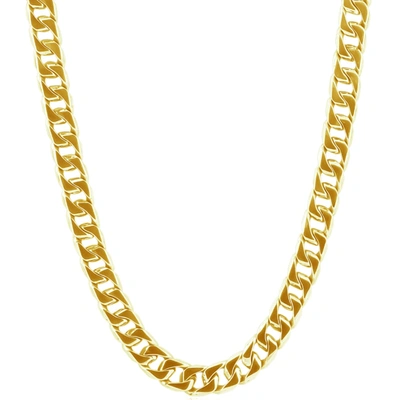 Pompeii3 Men's Curb 14k Gold (96gram) Or Platinum (180gram) 9mm Link Chain Necklace 24"
