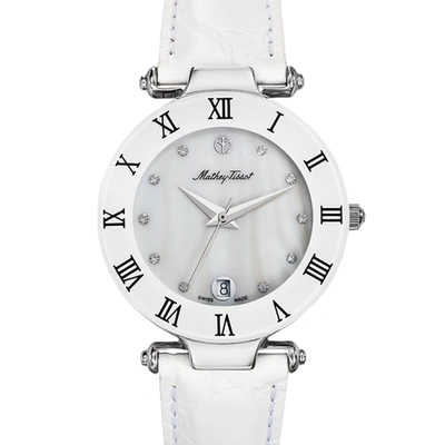 Mathey-tissot Women's Classic White Dial Watch In Silver