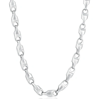 Pompeii3 Men's 14k Gold (163gram) Or Platinum (306gram) 8mm Link Chain Necklace 22" In Silver