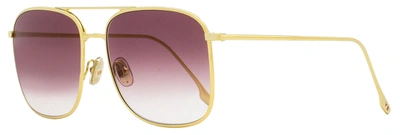 Victoria Beckham Women's Square Sunglasses Vb202s 712 Gold 59mm