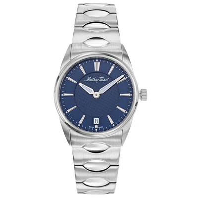 Mathey-tissot Women's Classic Blue Dial Watch In Silver