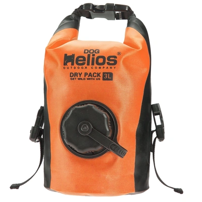 Dog Helios 'grazer' Waterproof Outdoor Travel Dry Food Dispenser Bag In Orange